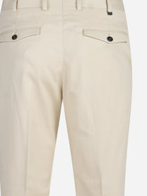 Pantalone Rebel in cotone e seta beige - vista posteriore