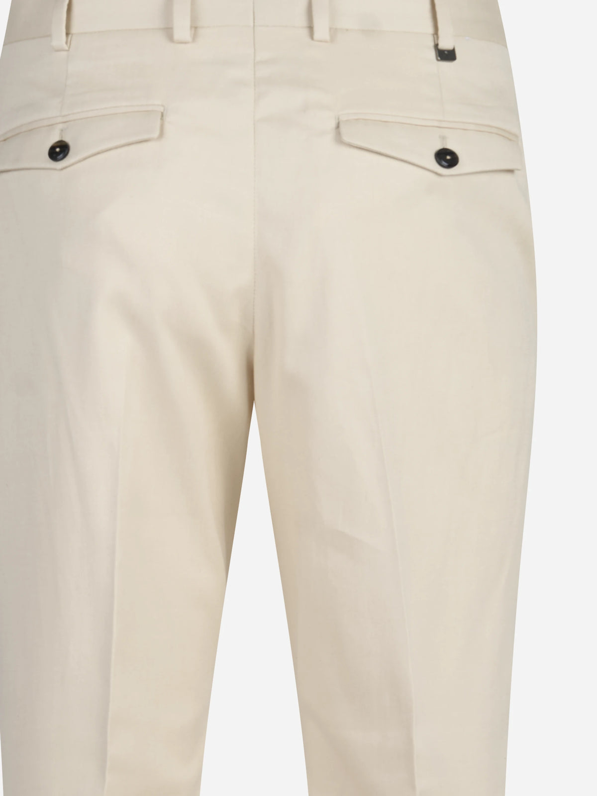 Pantalone Rebel in cotone e seta beige - vista posteriore