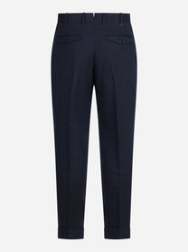 Pantalone misto lana e cotone Rebel blu - vista posteriore