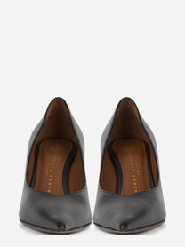 Décolleté Bros 85 in pelle nera - vista frontale