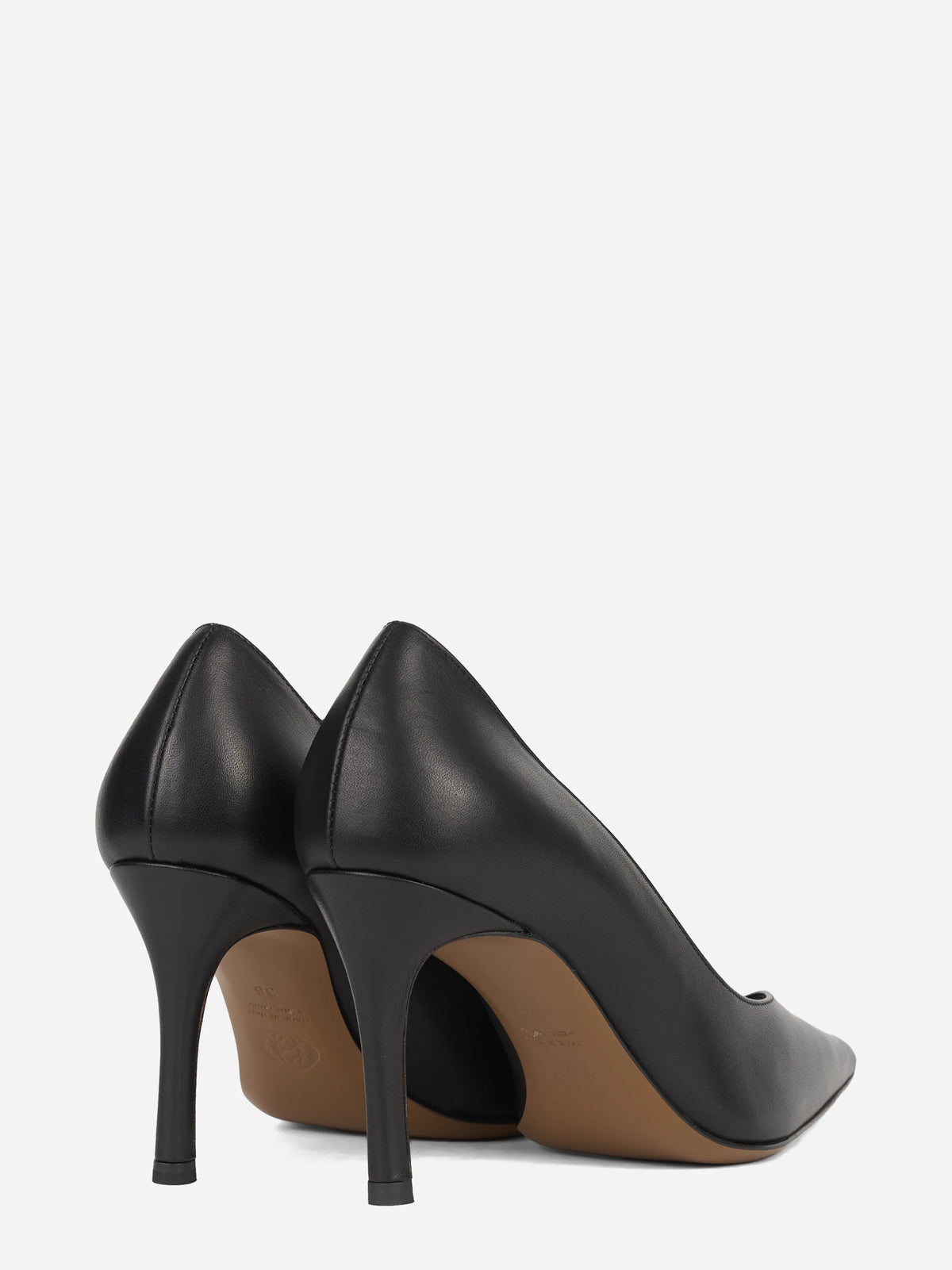 Décolleté Bros 85 in pelle nera - dettaglio della coppia