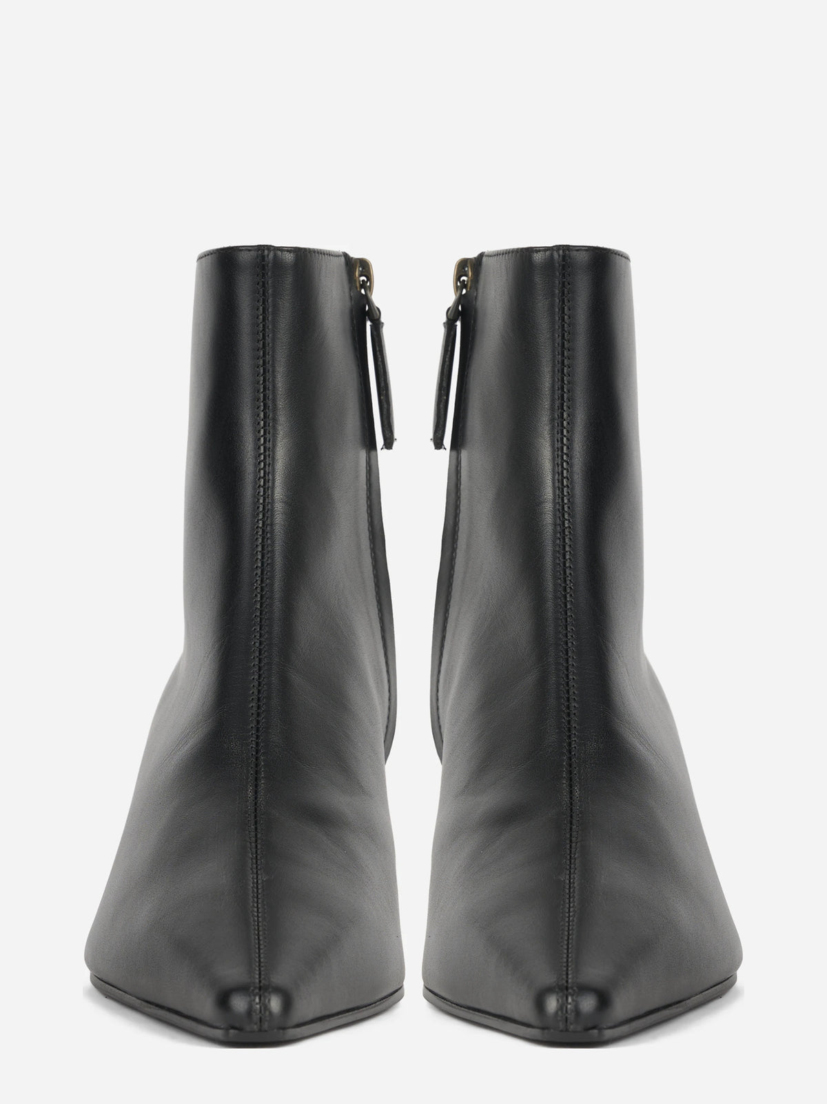 Stivaletto Rosy 50 in pelle nera - vista frontale