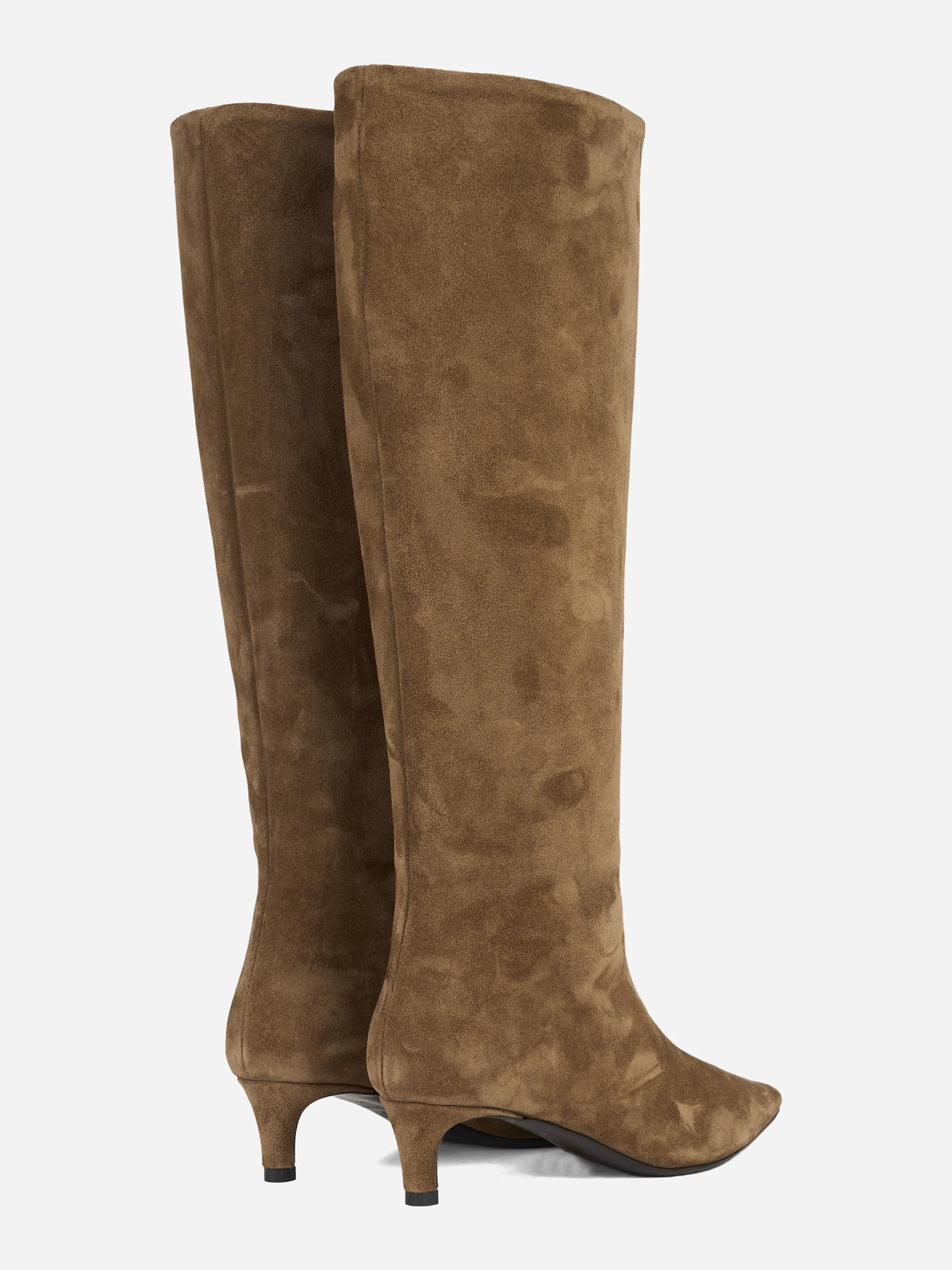 Stivale Taisia in suede rovere - dettaglio della coppia