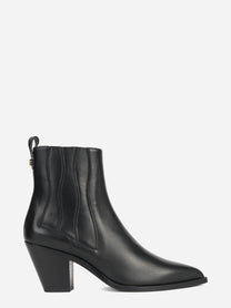 Stivaletto Wendy in pelle nera - vista laterale