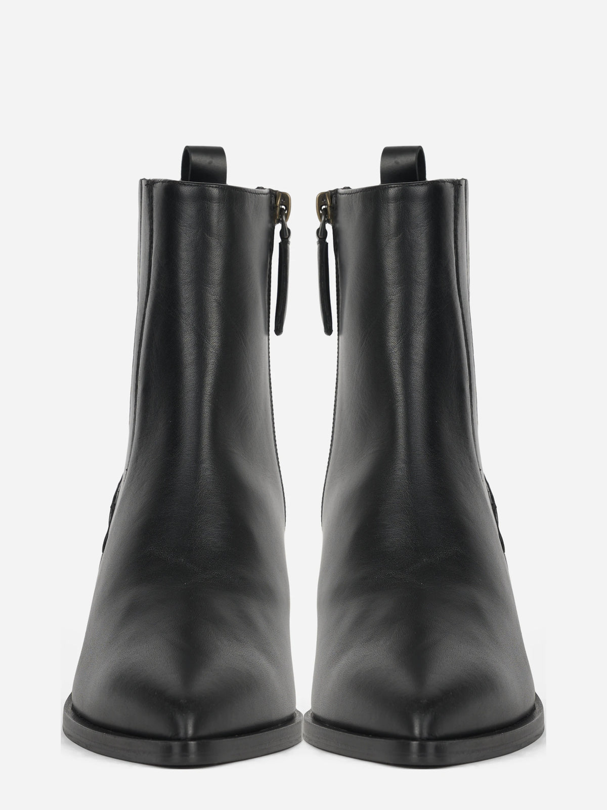 Stivaletto Wendy in pelle nera - vista frontale