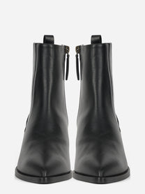 Stivaletto Wendy in pelle nera - vista frontale