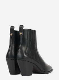 Stivaletto Wendy in pelle nera - dettaglio della coppia