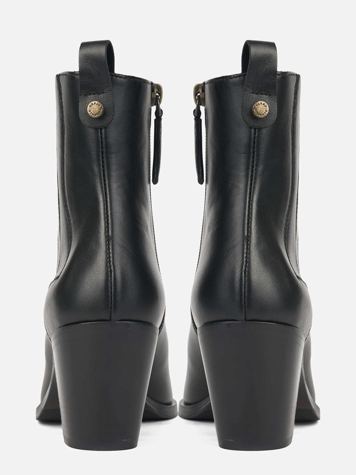 Stivaletto Wendy in pelle nera - vista posteriore