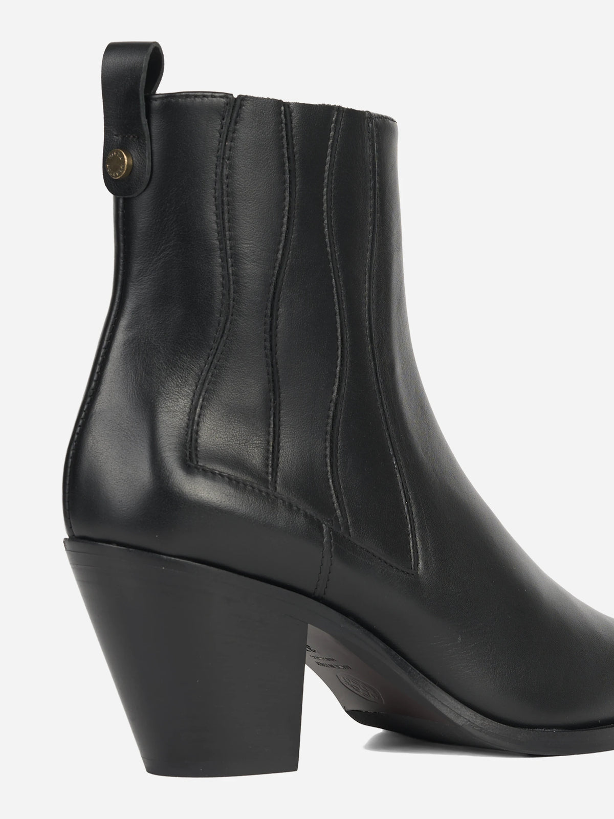 Stivaletto Wendy in pelle nera - dettaglio della suola
