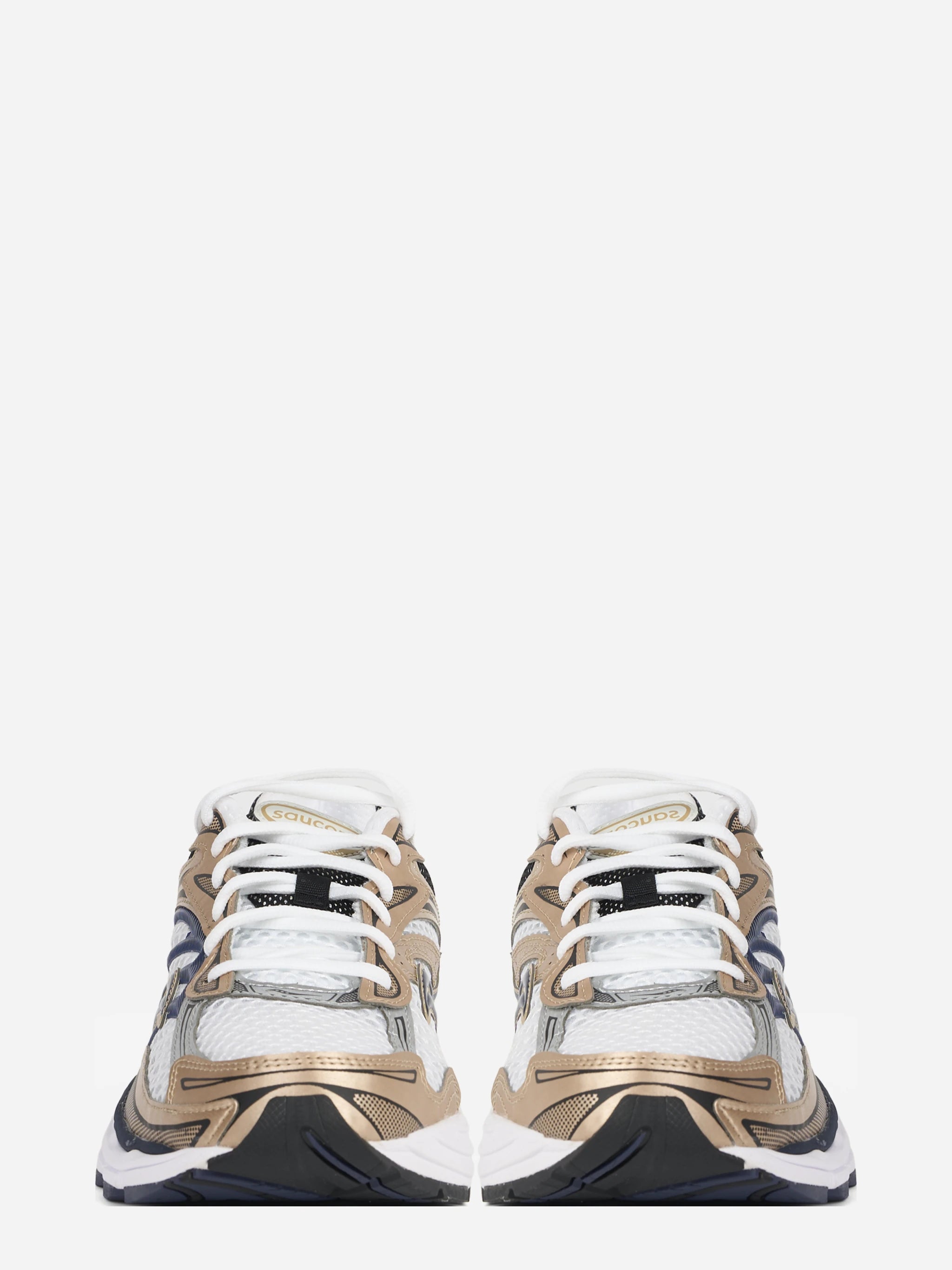 Sneaker ProGrid Omni 9 Aureate e bianca - vista frontale