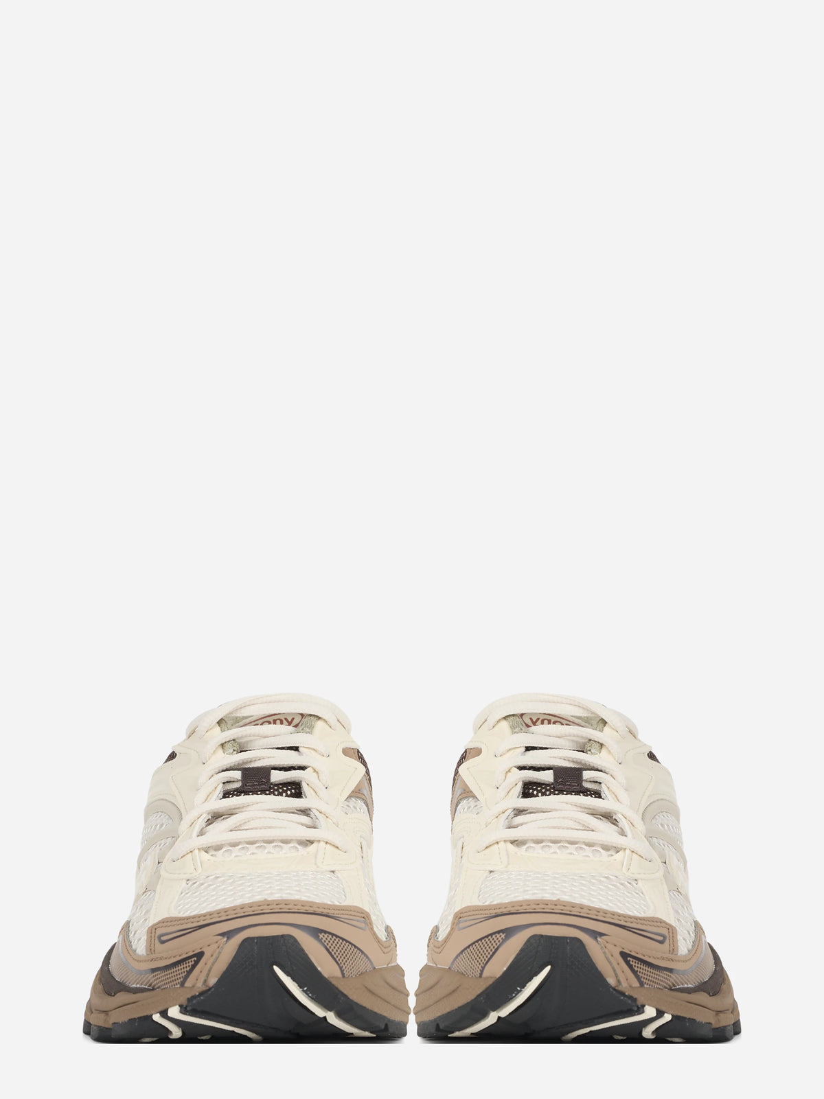 Sneaker ProGrid Omni 9 Matte beige e marrone - vista a tre quarti