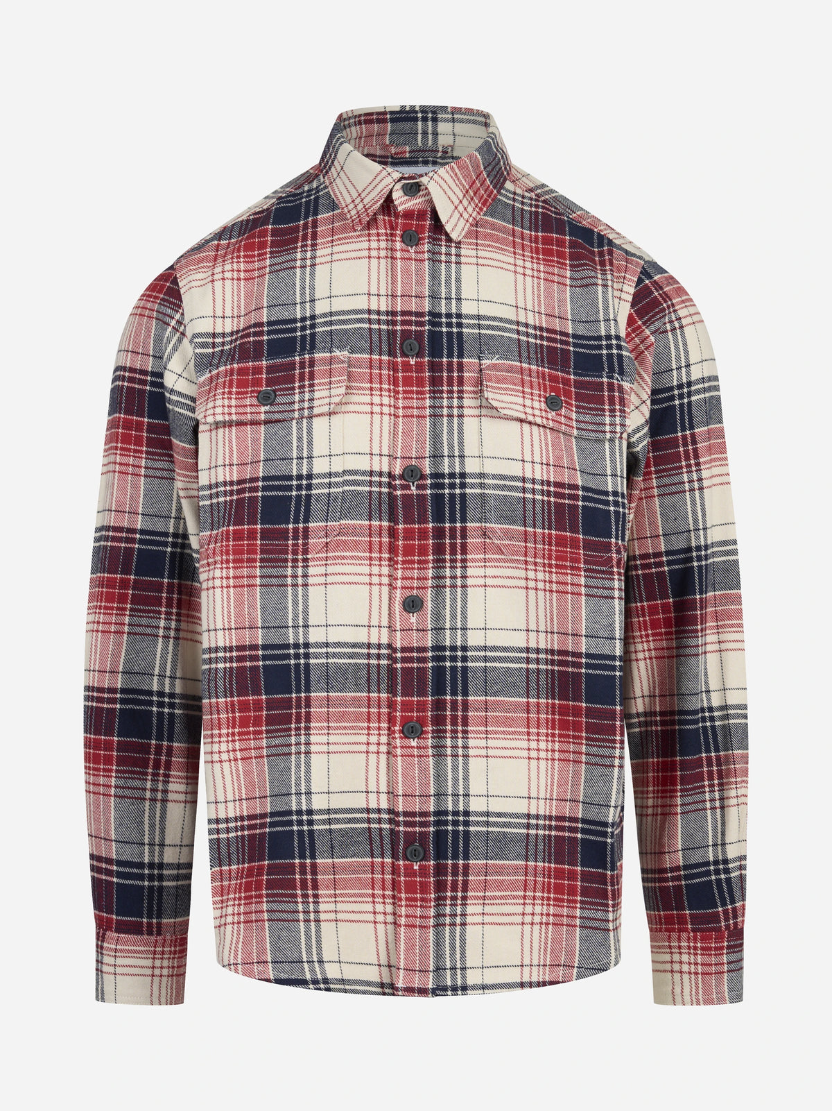 Overshirt Jib in cotone bianco - vista frontale