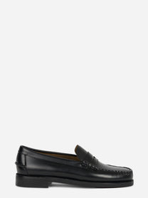 Mocassino Classic Dan in pelle nera - vista laterale