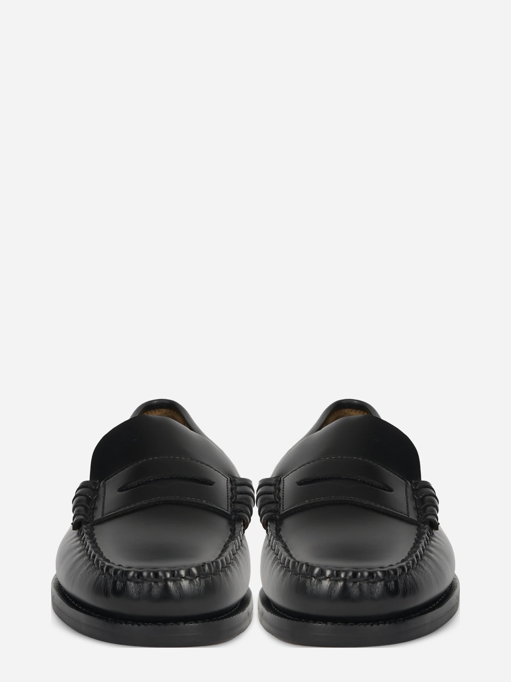 Mocassino Classic Dan in pelle nera - vista frontale