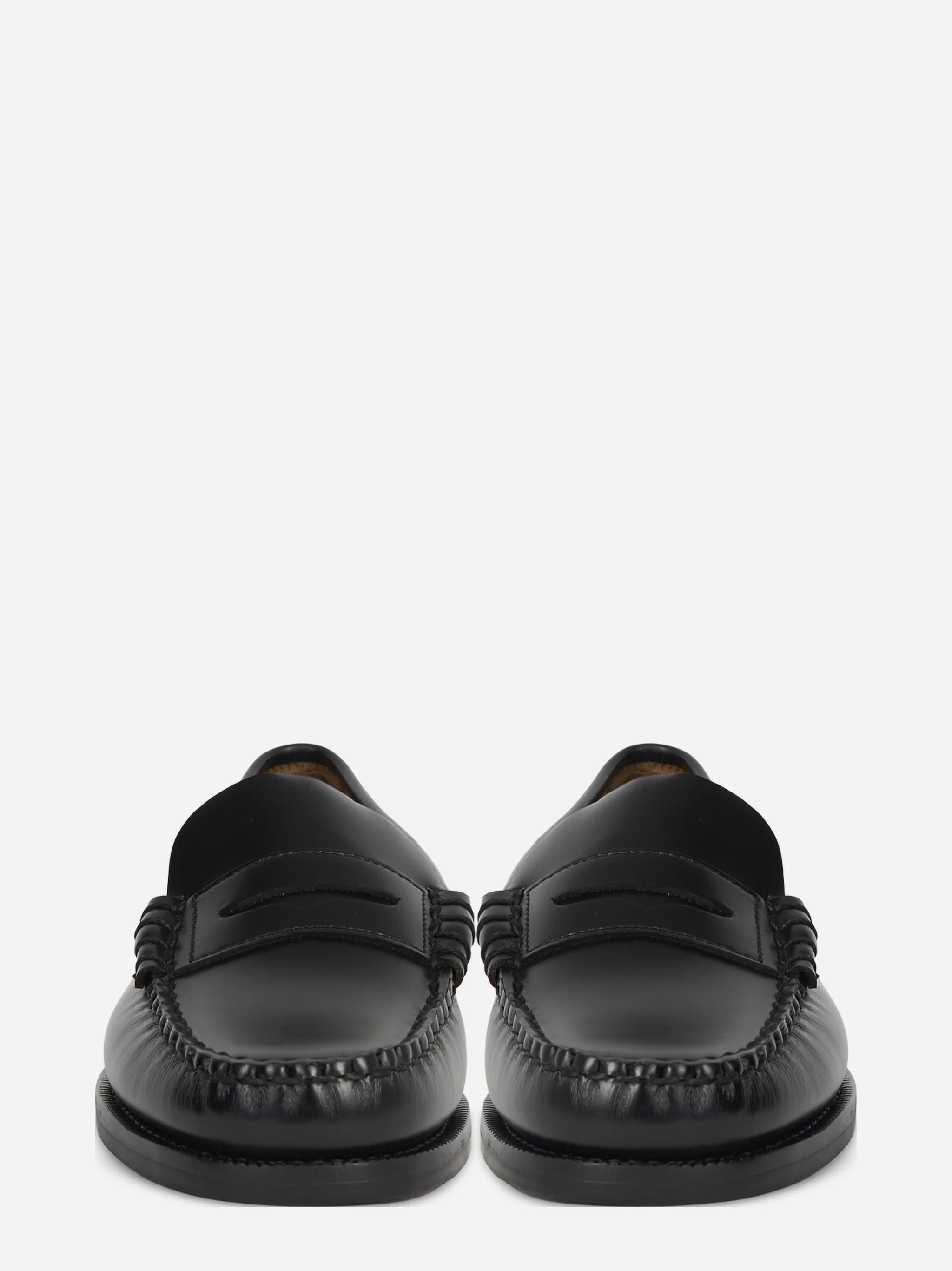 Mocassino Classic Dan in pelle nera - vista frontale