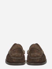 Mocassino Penny Dan Dallas in suede marrone - vista frontale