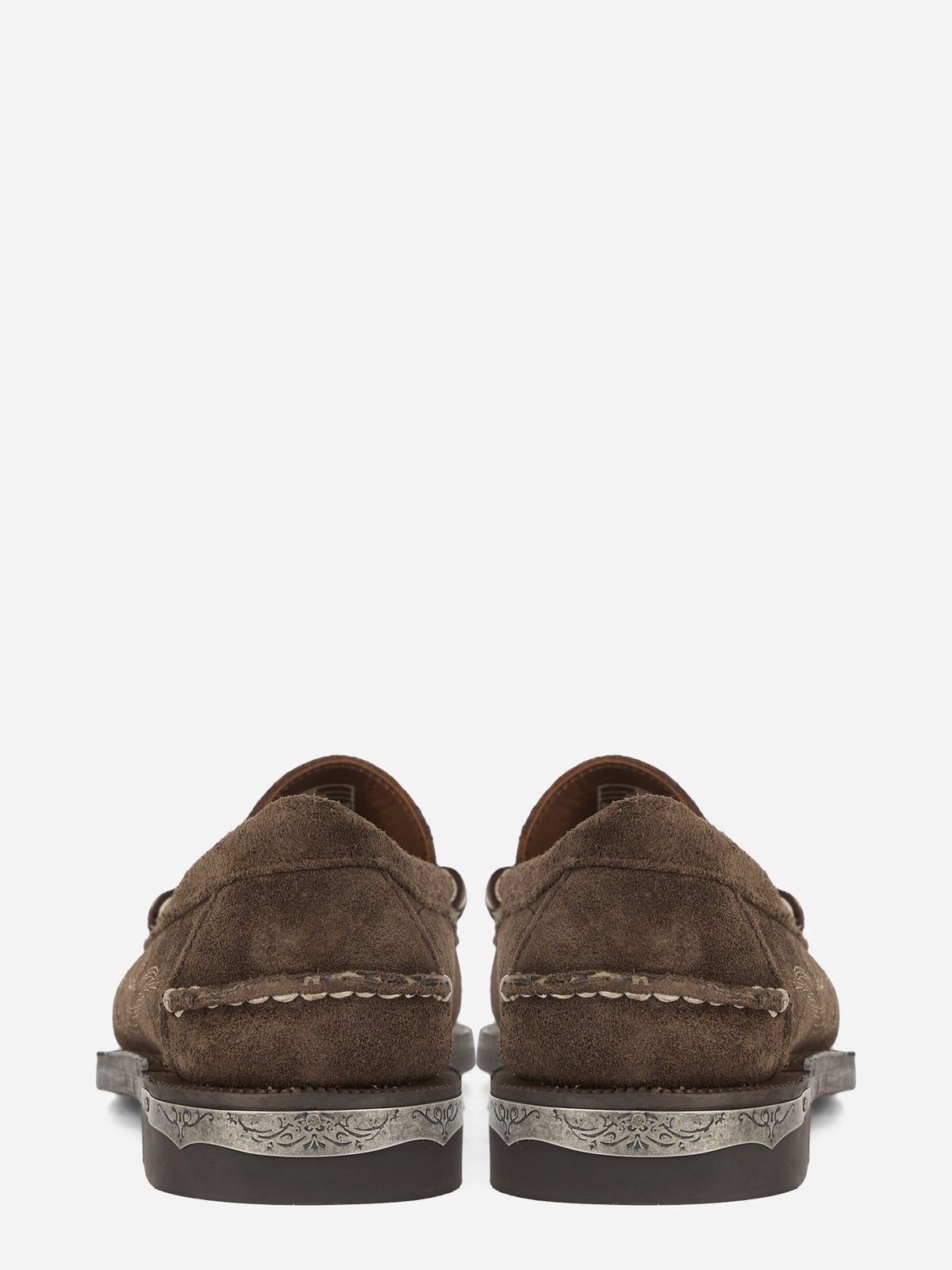 Mocassino Penny Dan Dallas in suede marrone - vista posteriore