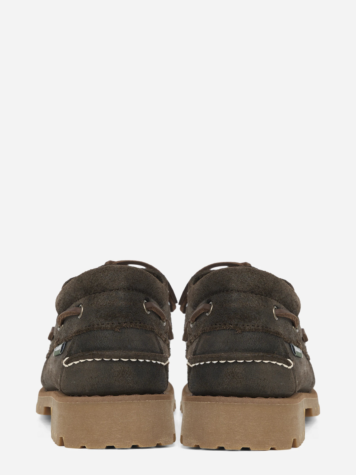 Mocassino nautico Acadia Suede Waxed marrone - vista posteriore
