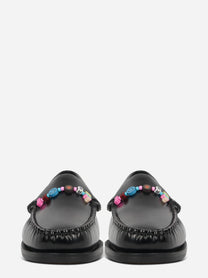 Mocassino Frank Beads in pelle nero