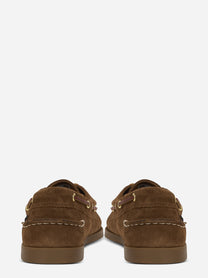 Mocassino da barca Dockside Portland in suede marrone
