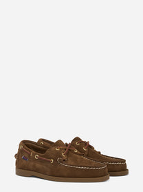 Mocassino da barca Dockside Portland in suede marrone