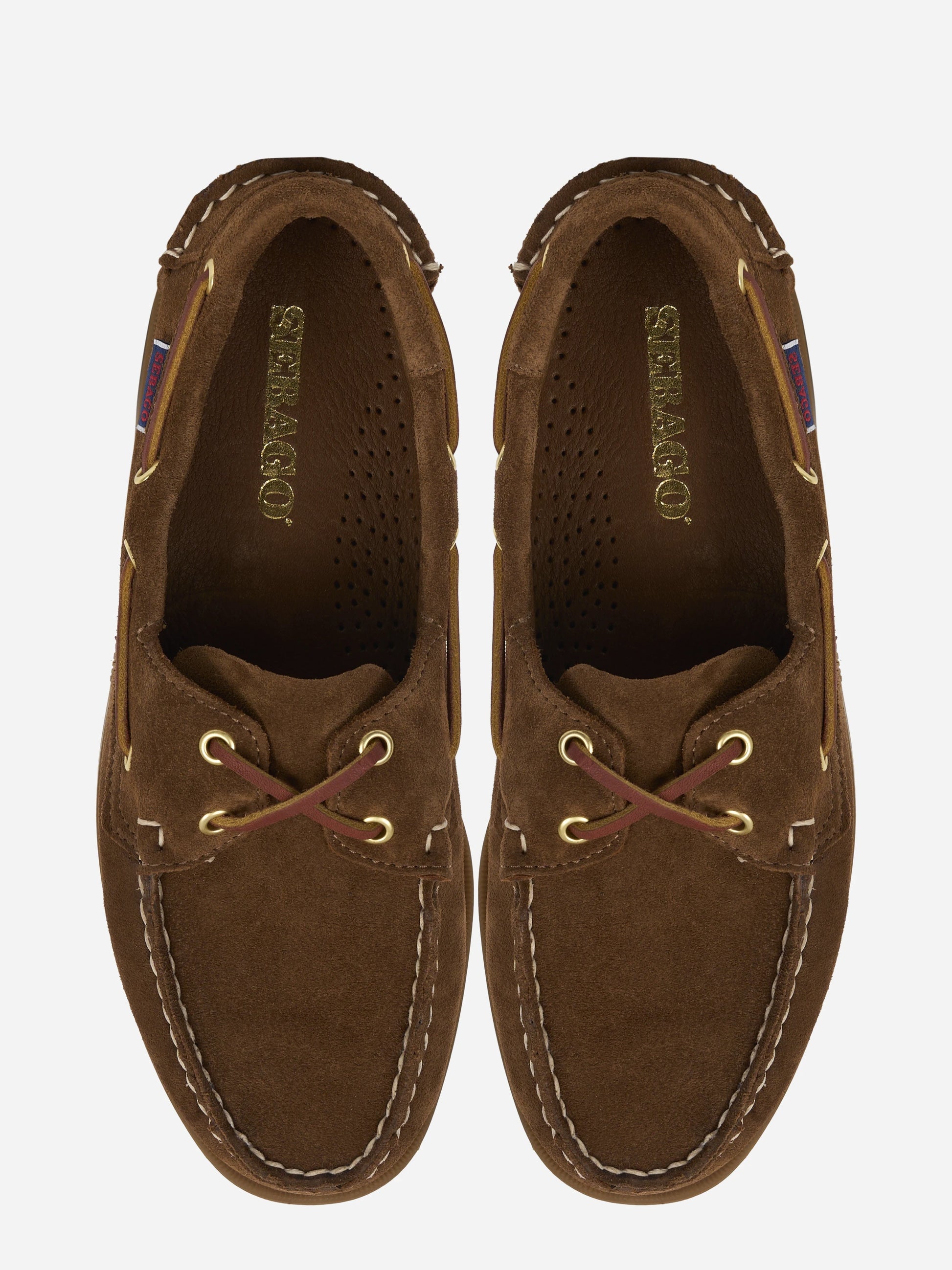 Mocassino da barca Dockside Portland in suede marrone