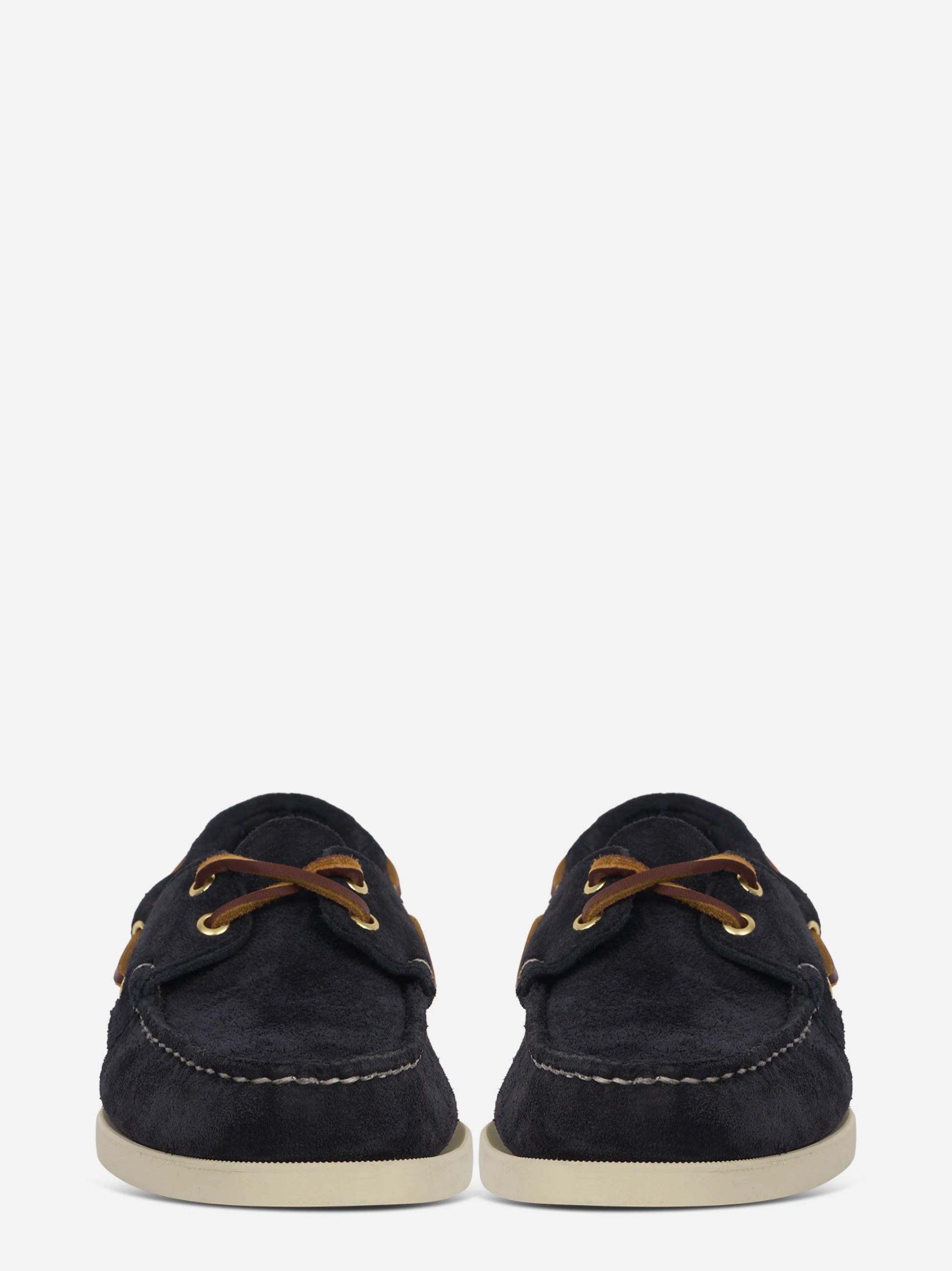Mocassino da barca Dockside Portland in suede blu