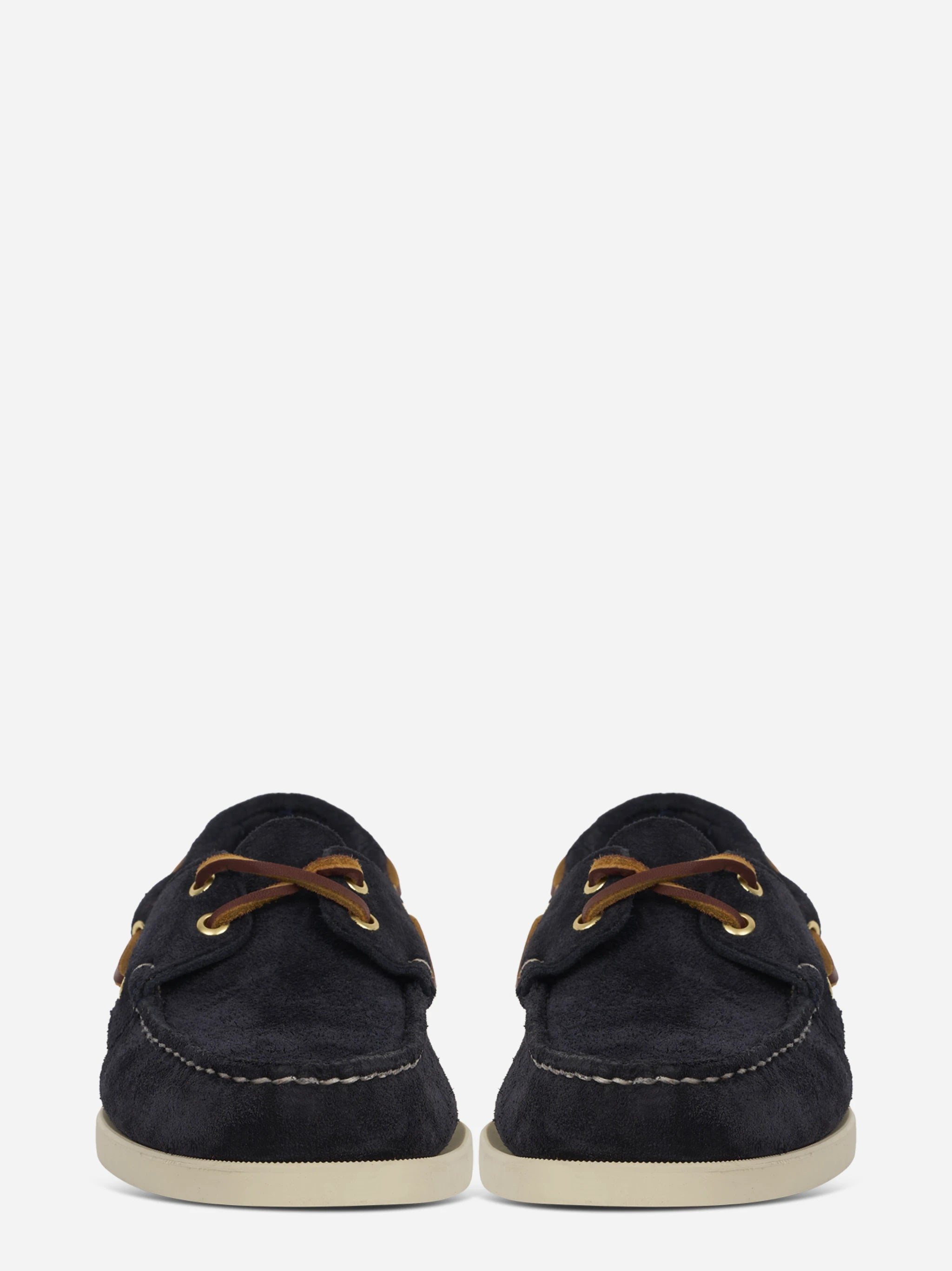 Mocassino da barca Dockside Portland in suede blu