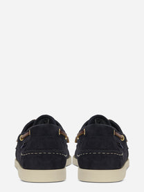 Mocassino da barca Dockside Portland in suede blu