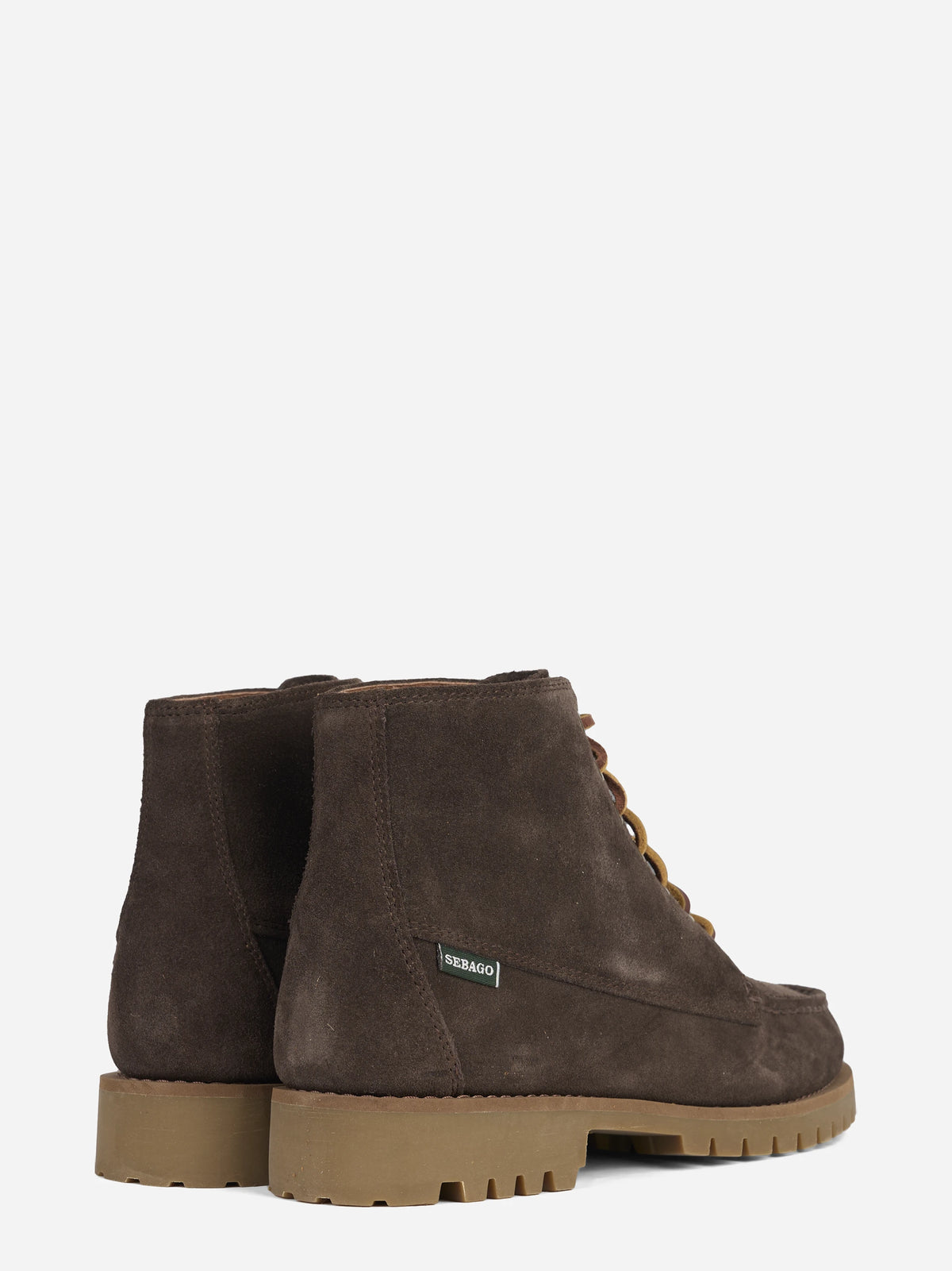Stivaletto Parker stringato in pelle marrone - dettaglio della coppia