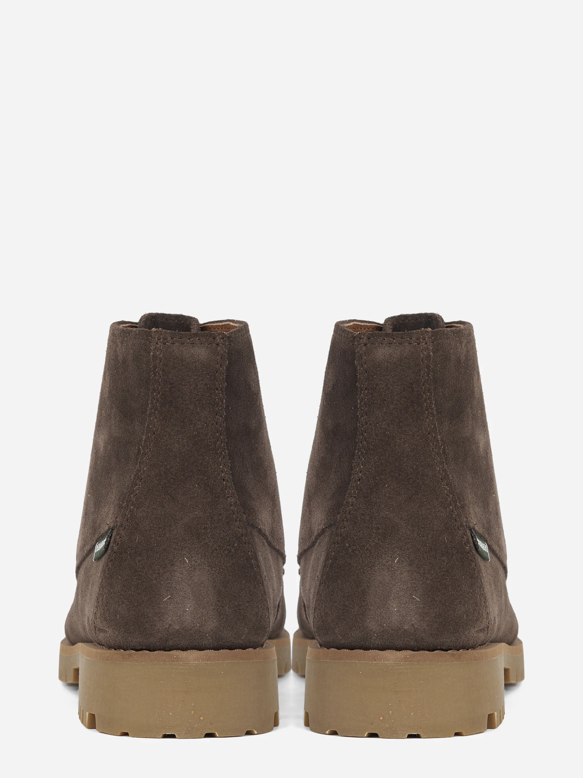 Stivaletto Parker stringato in pelle marrone - vista posteriore