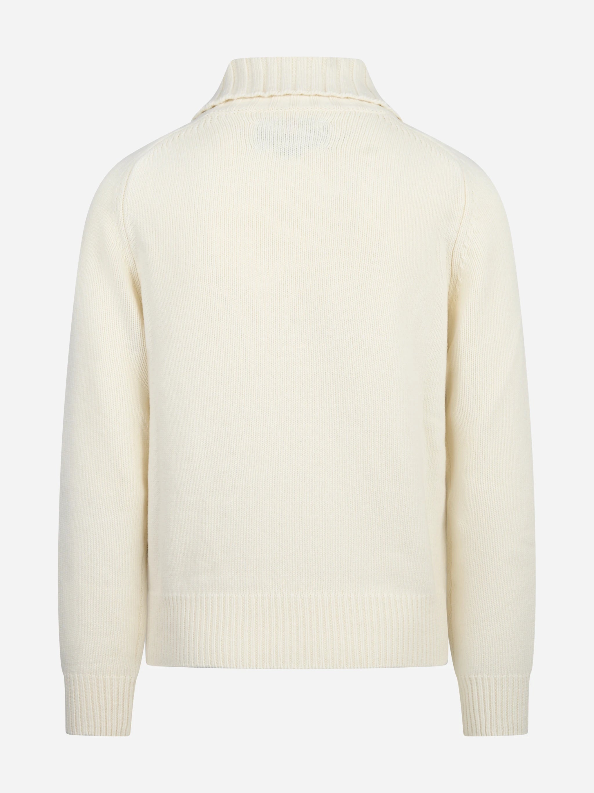 Maglia dolcevita in lana bianca SEBAGO – immagine 2 di 3