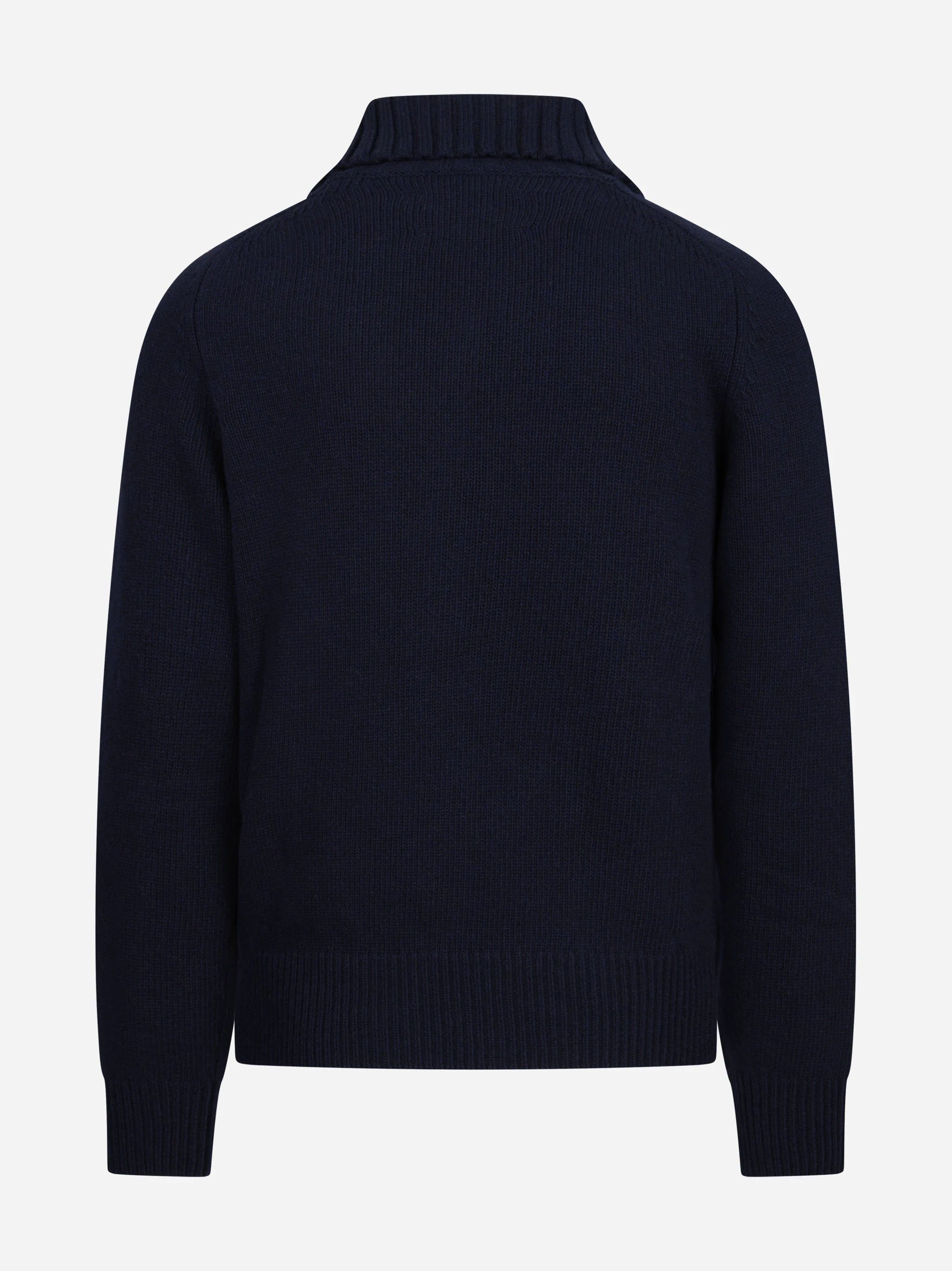 Maglia dolcevita in lana blu SEBAGO – immagine 2 di 3