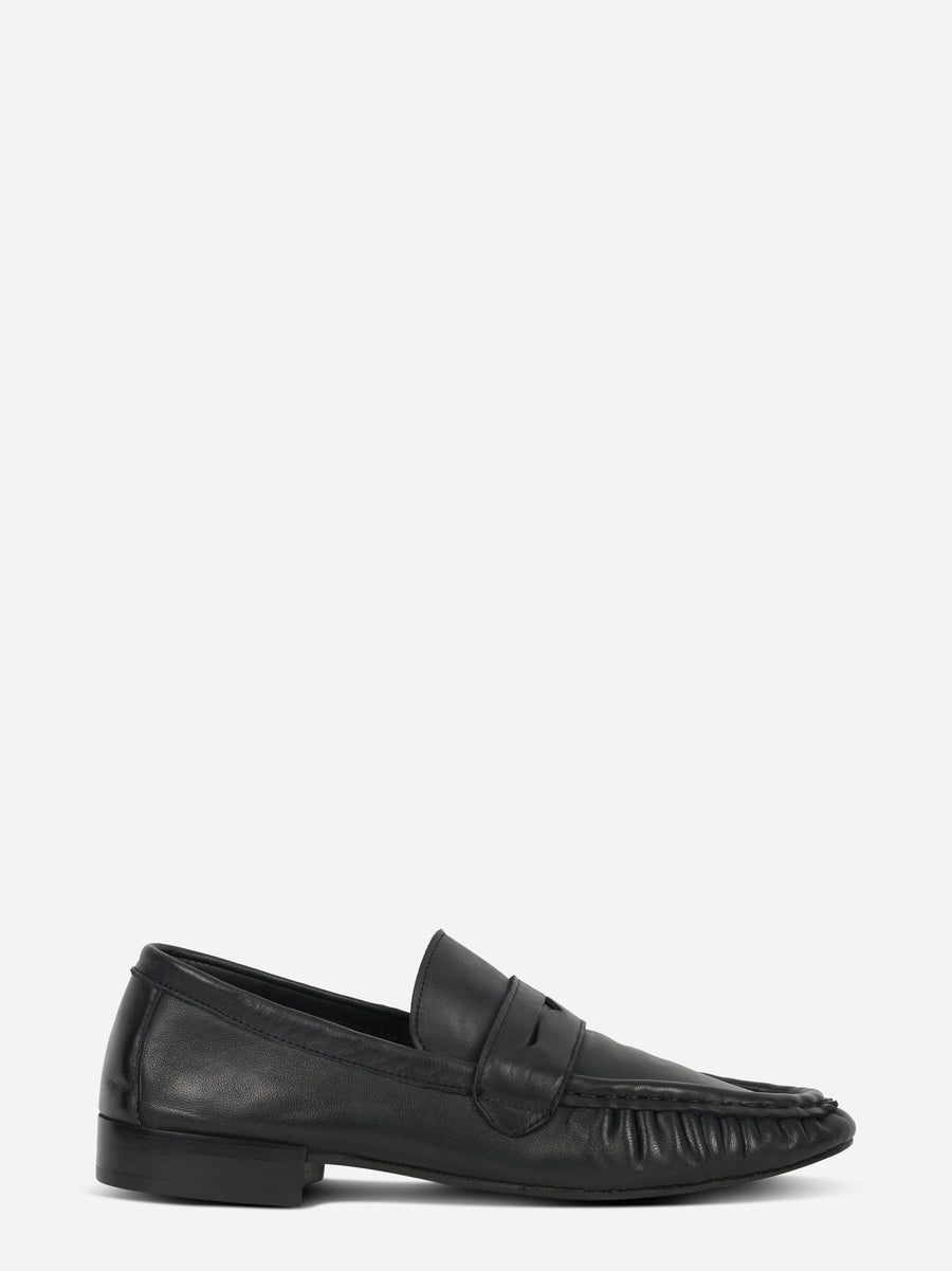 Mocassino in pelle nero