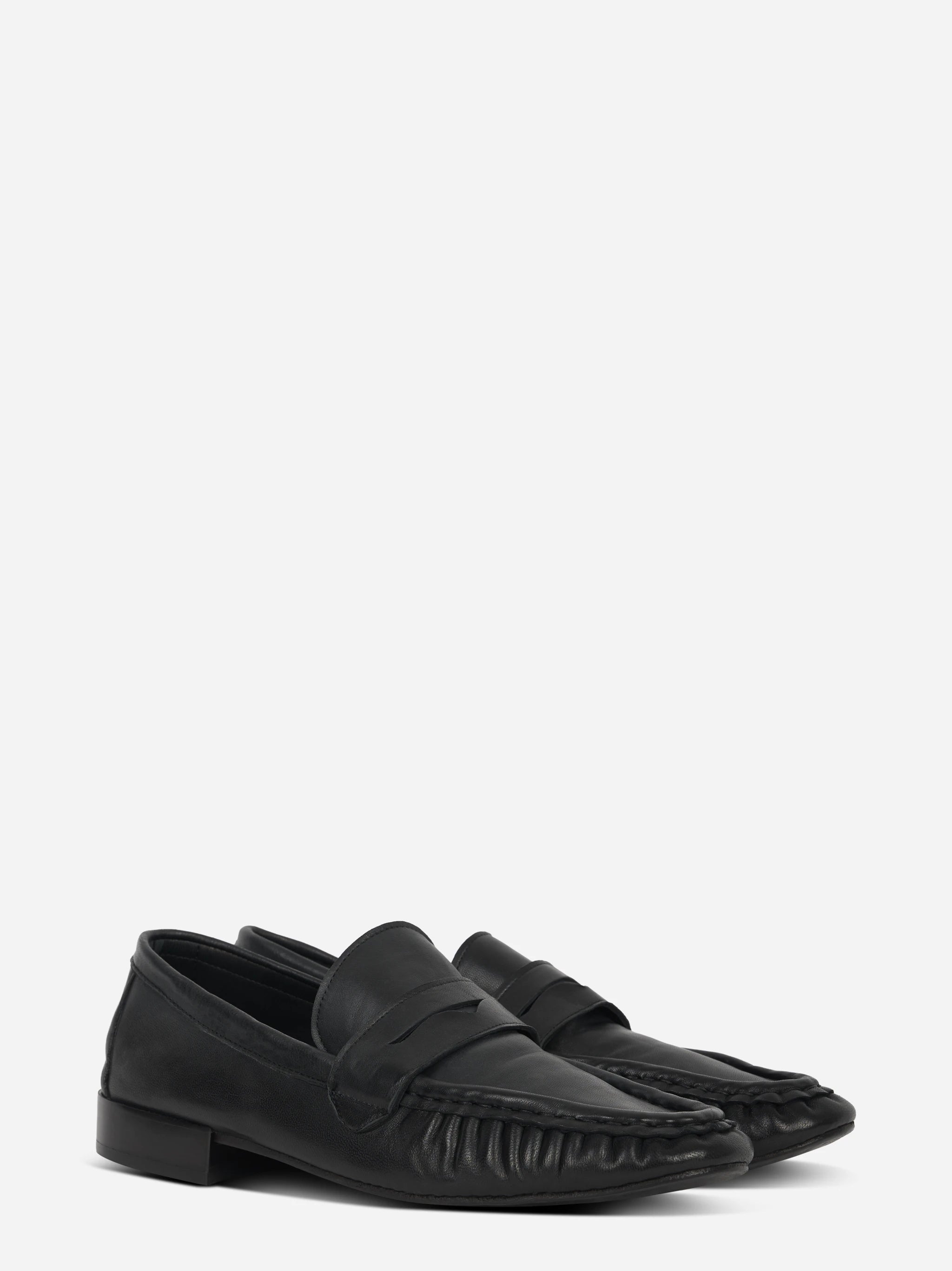 Mocassino in pelle nero