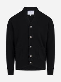 Cardigan con bottoni e tasche nero SEVEN GAUGE - vista frontale