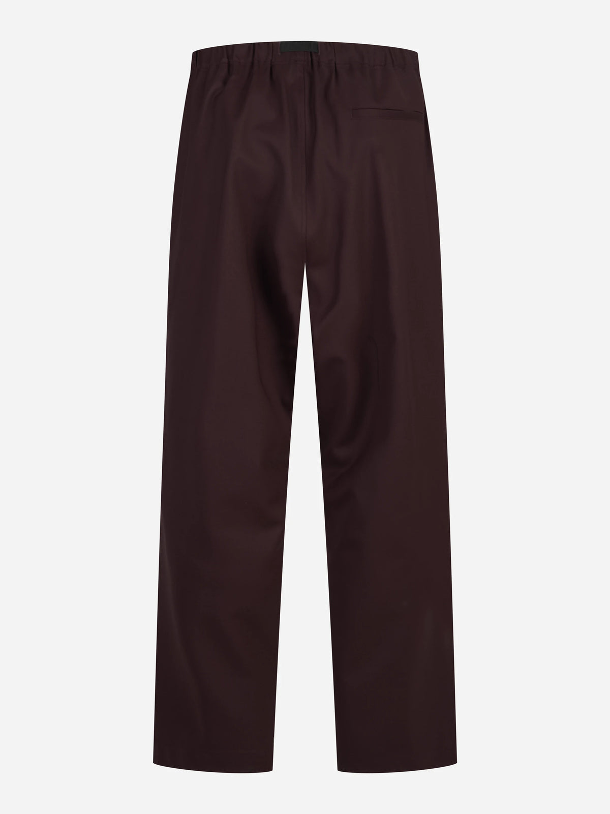 Pantalone in lana con cintura bordeaux - dettaglio del prodotto