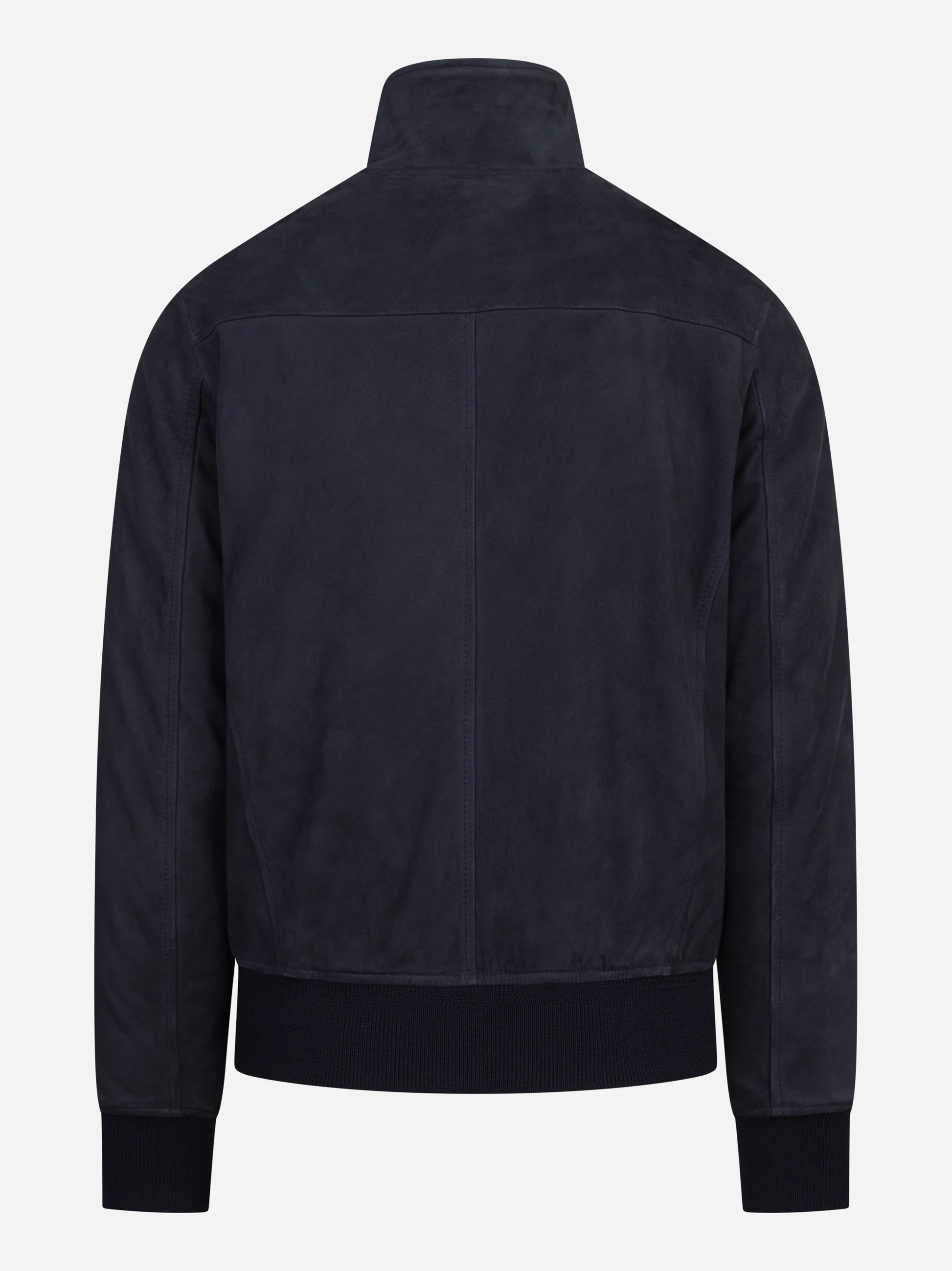 Bomber in pelle scamosciata blu STEWART – immagine 2 di 3
