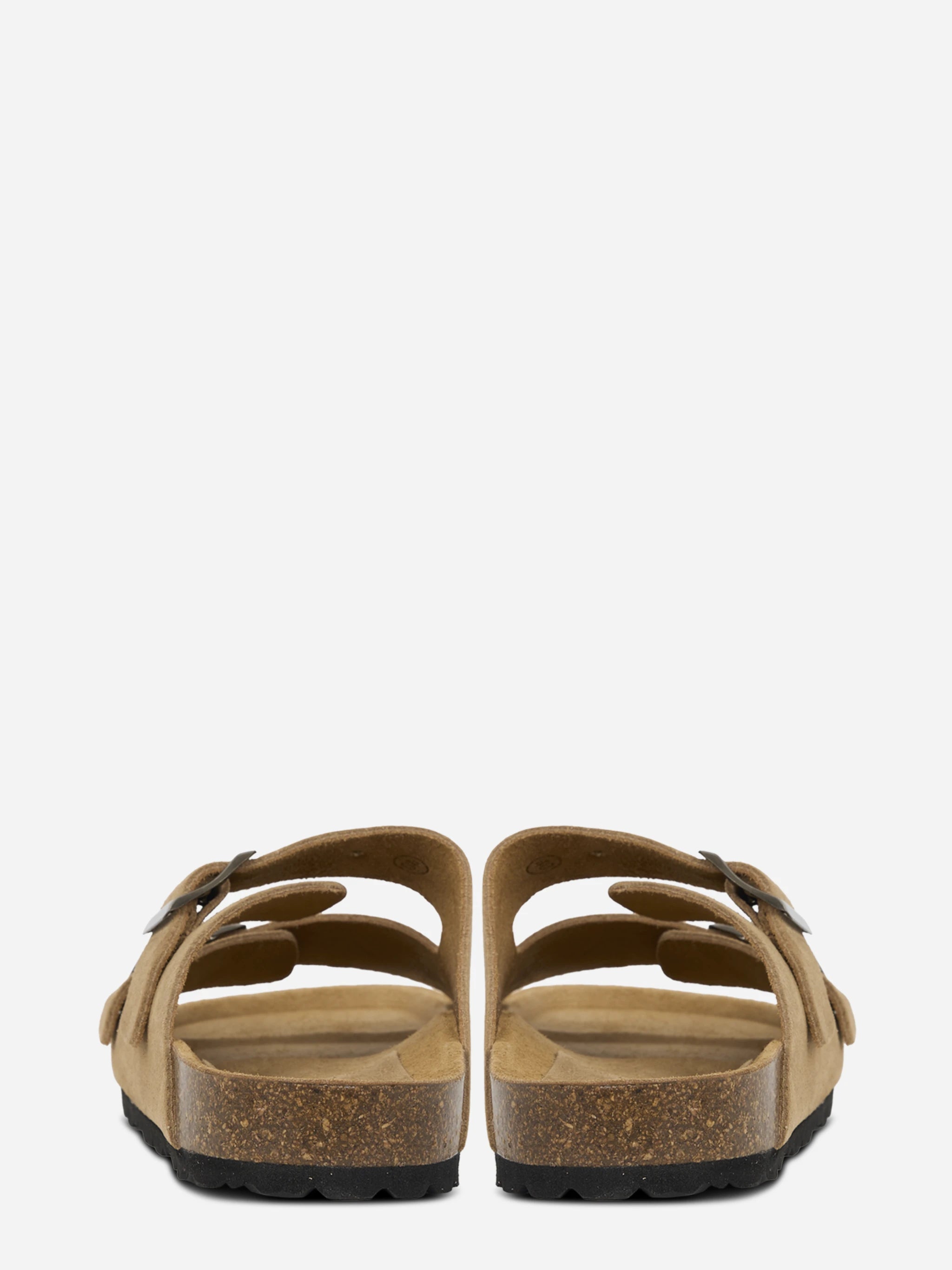 Sandalo Buckle in suede beige