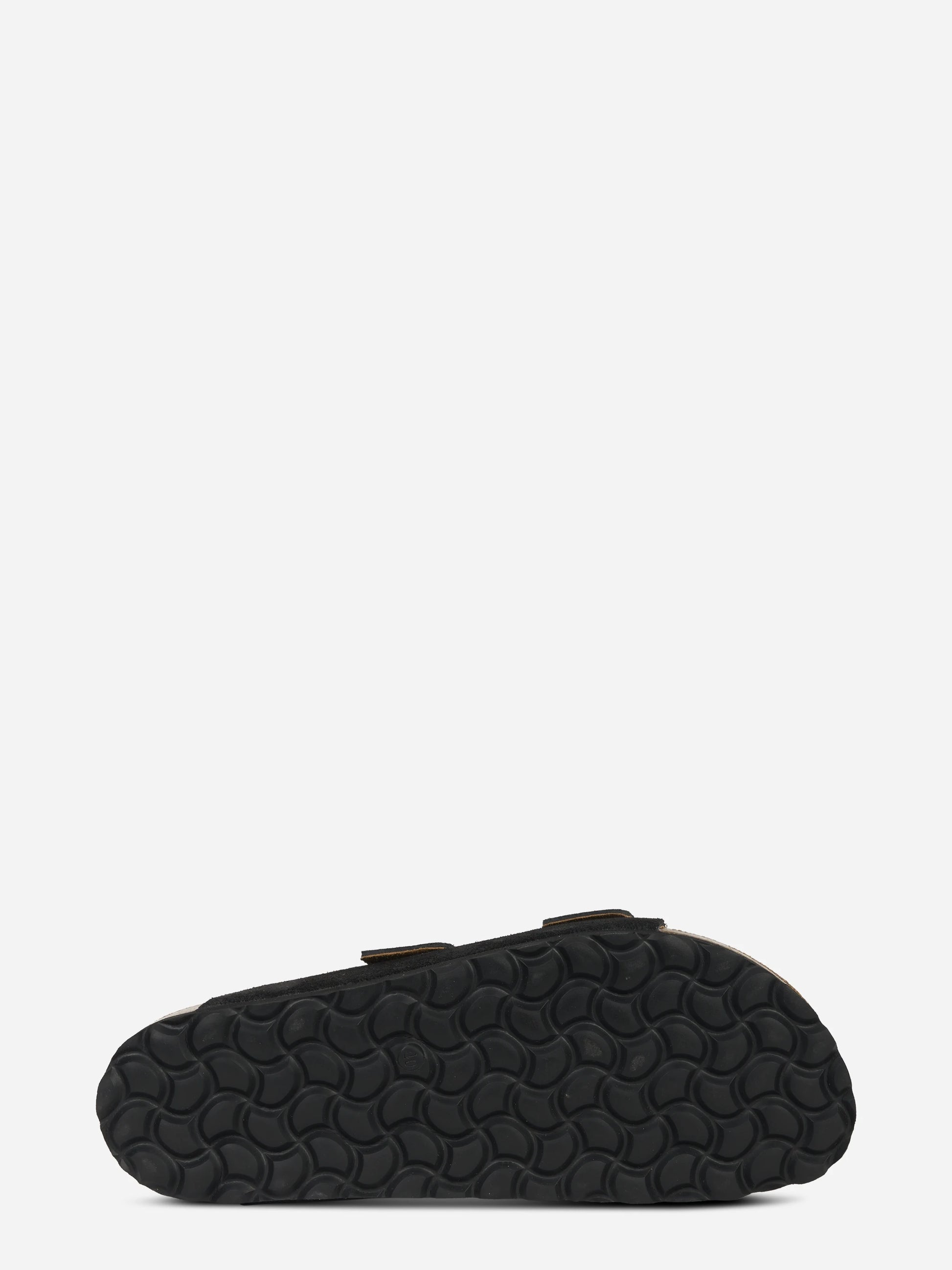 Sandalo Buckle in suede nero