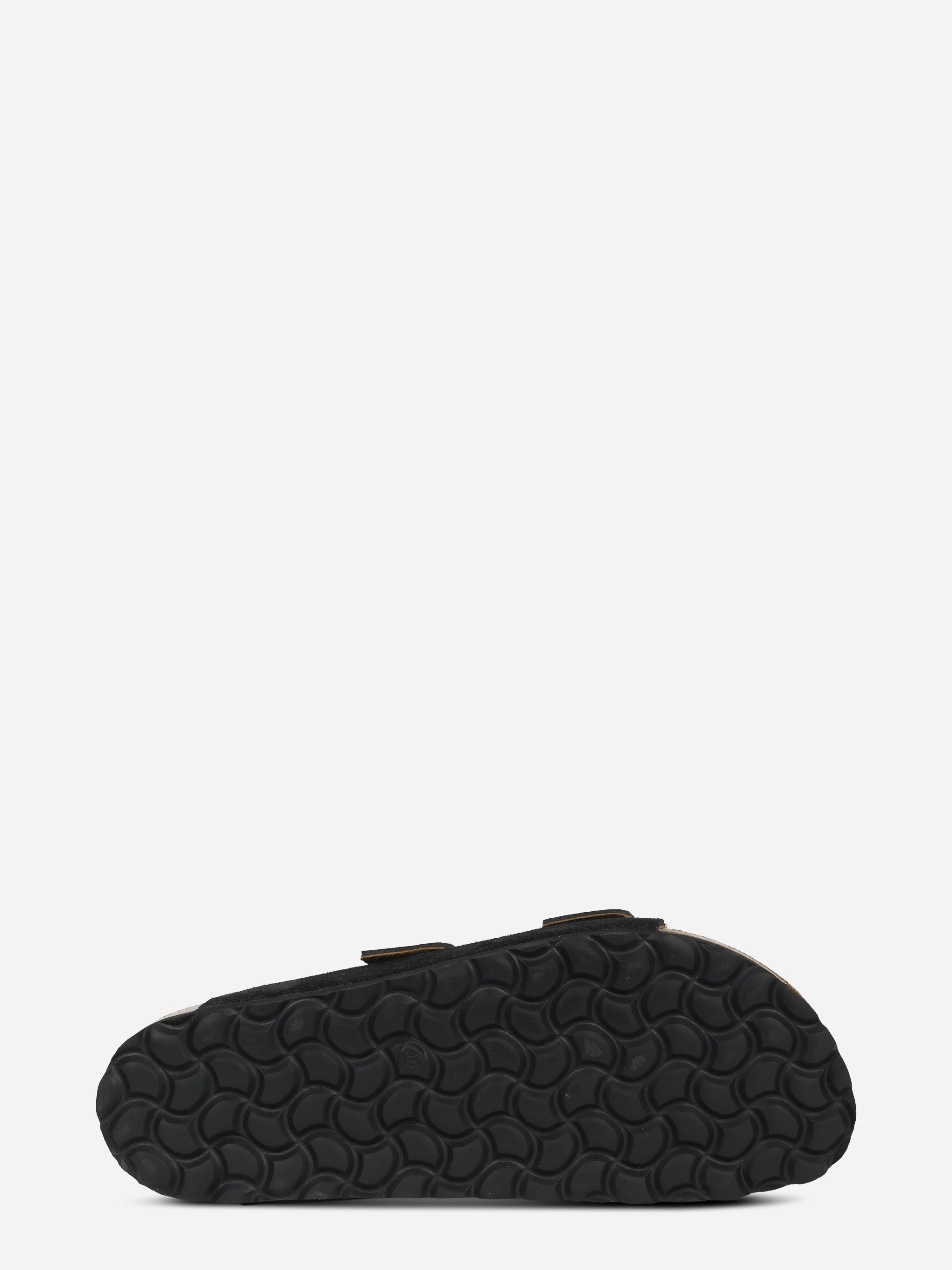 Sandalo Buckle in suede nero