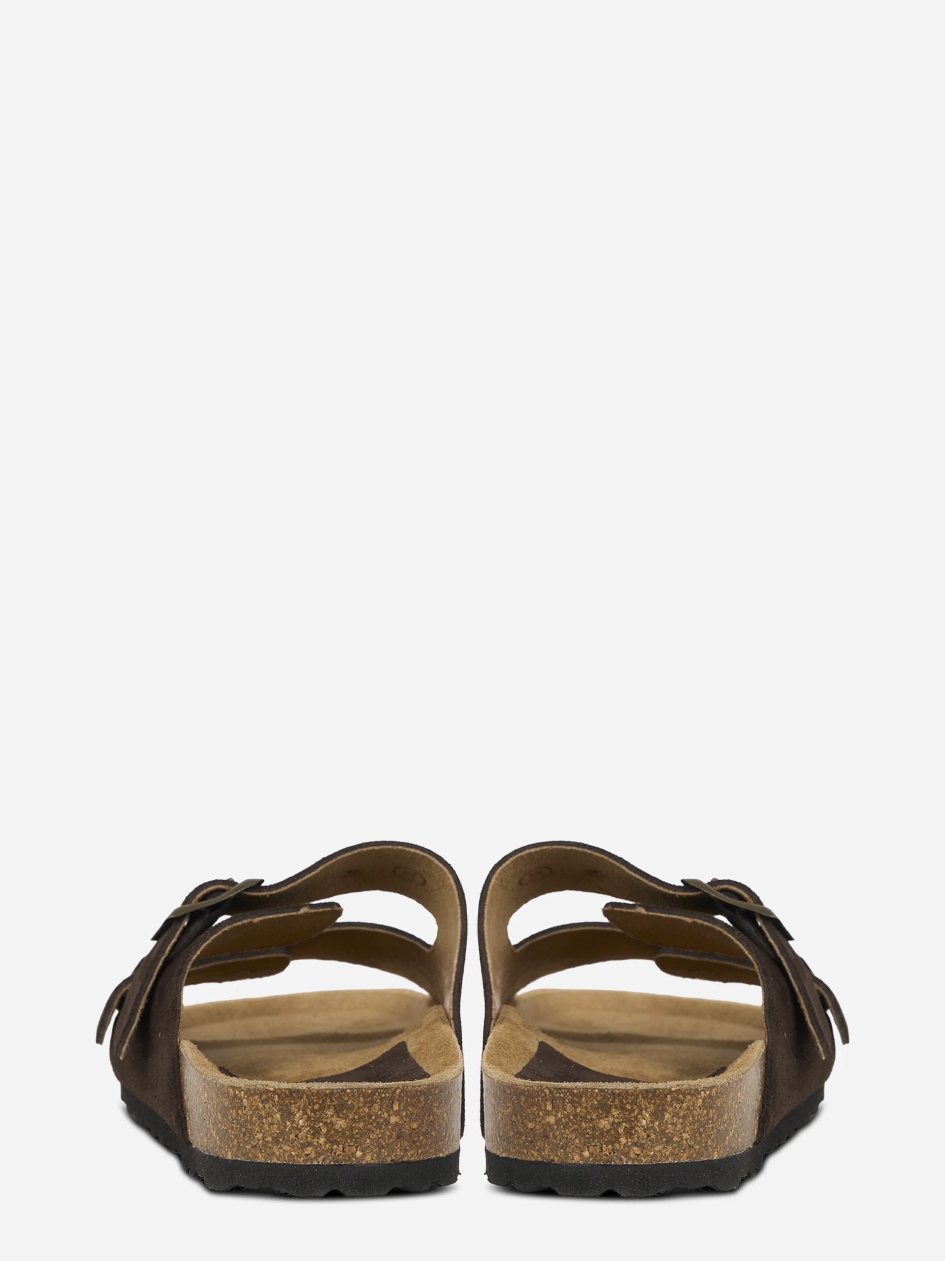 Sandalo Buckle in suede marrone