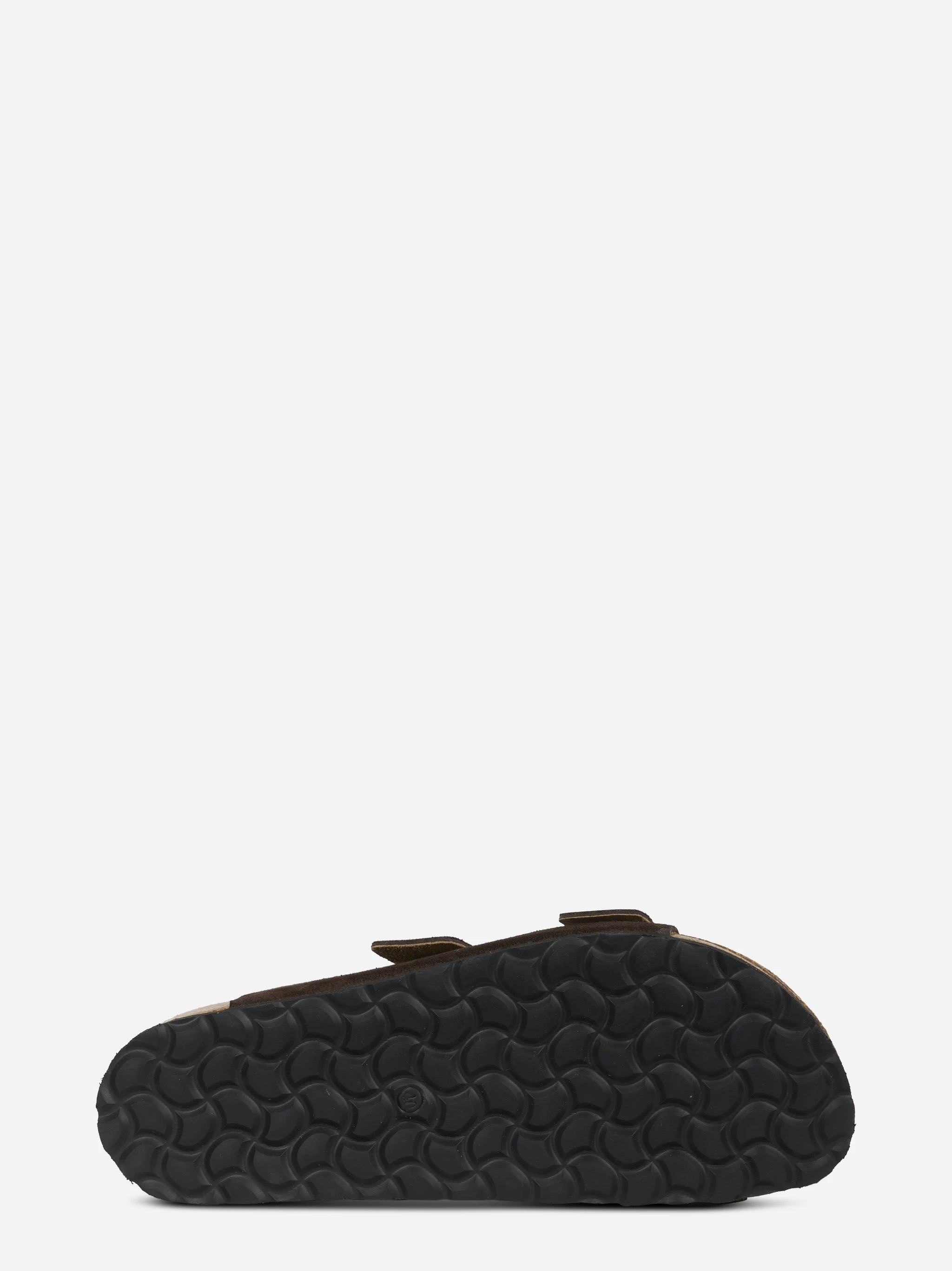 Sandalo Buckle in suede marrone