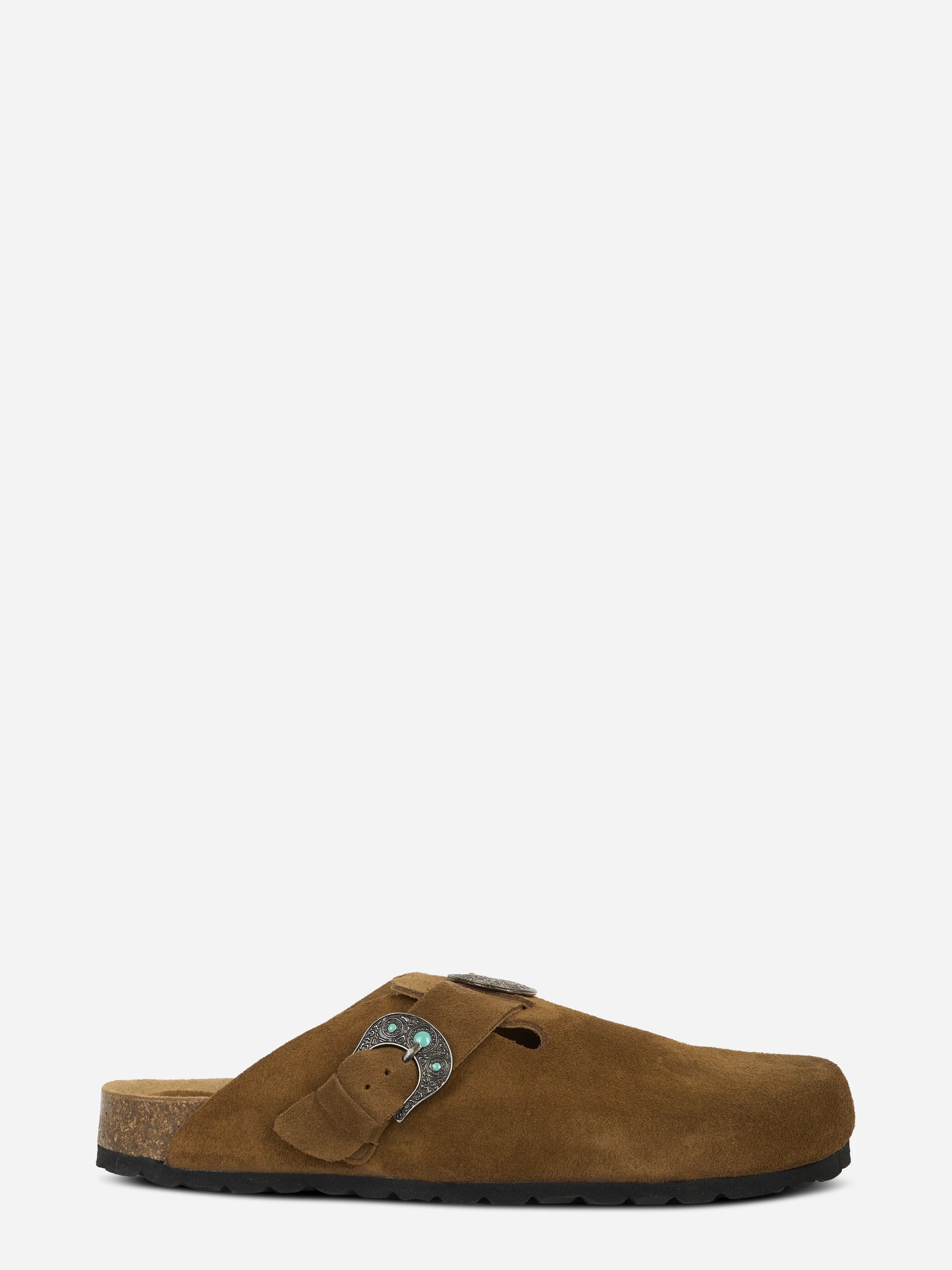Mules 140 in suede marrone