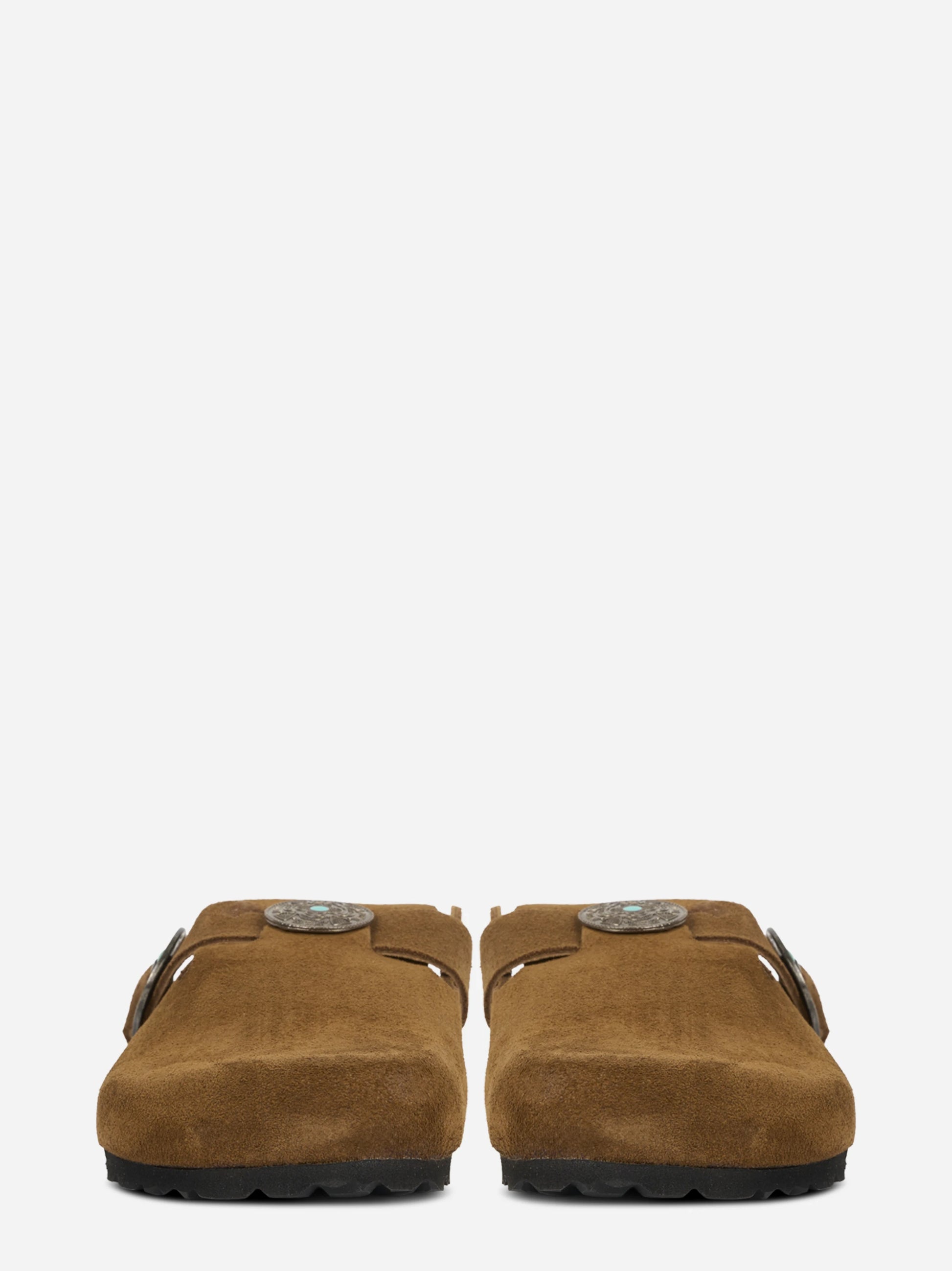 Mules 140 in suede marrone