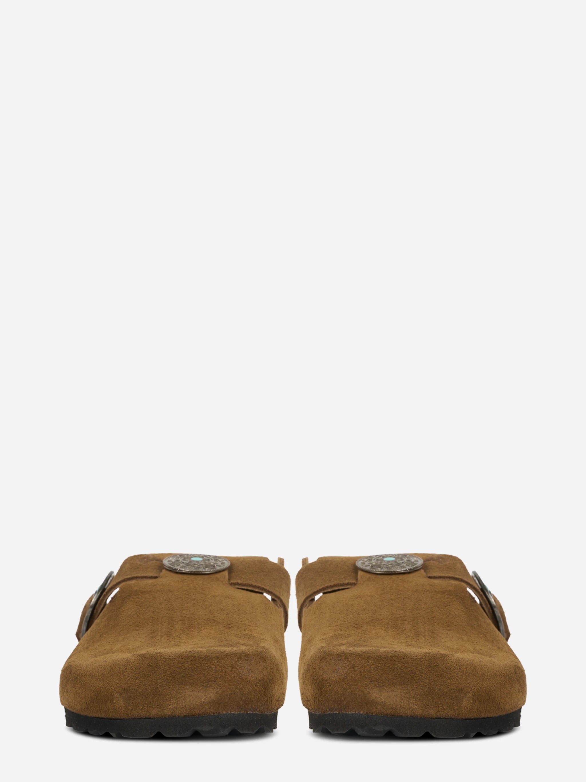 Mules 140 in suede marrone
