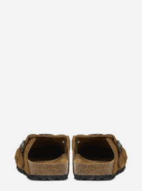Mules 140 in suede marrone