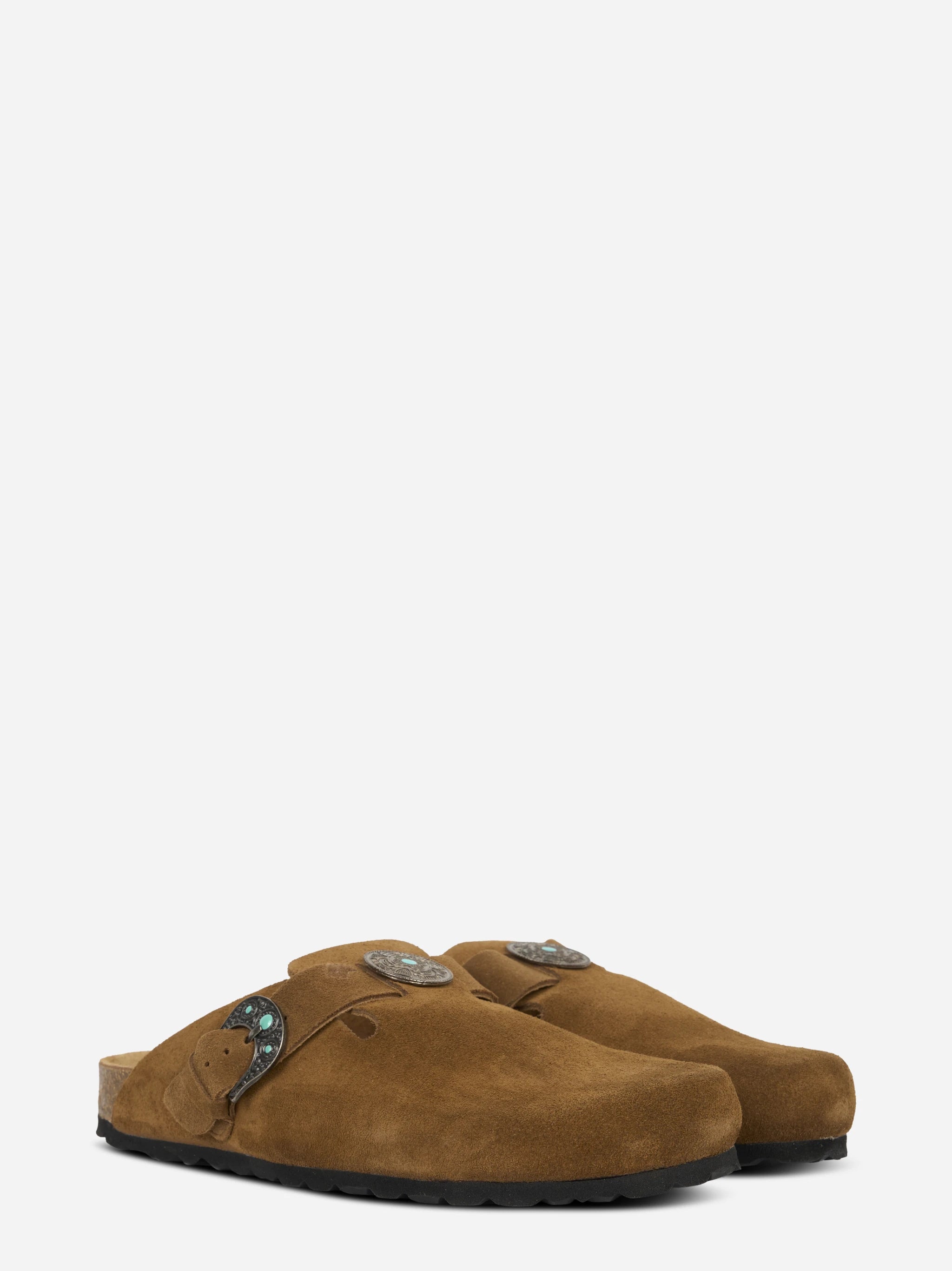 Mules 140 in suede marrone