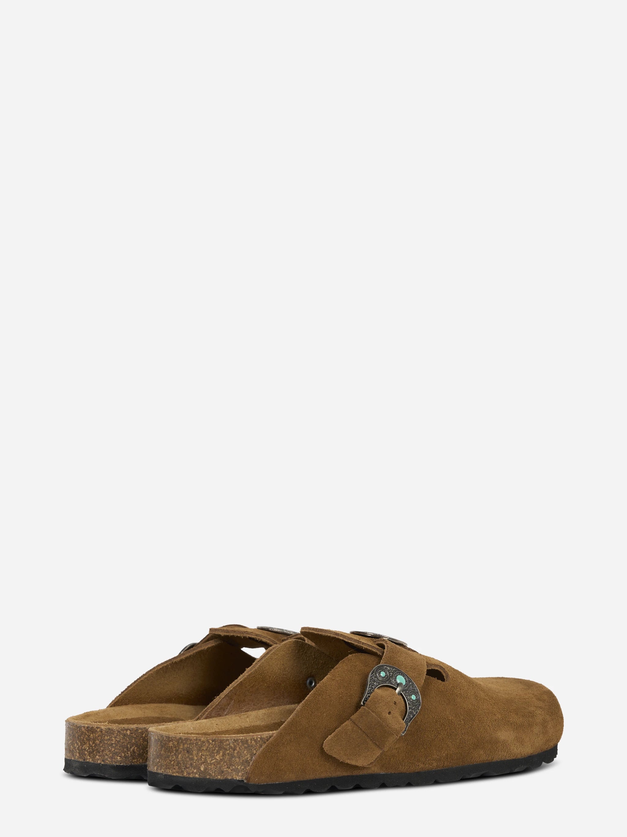 Mules 140 in suede marrone