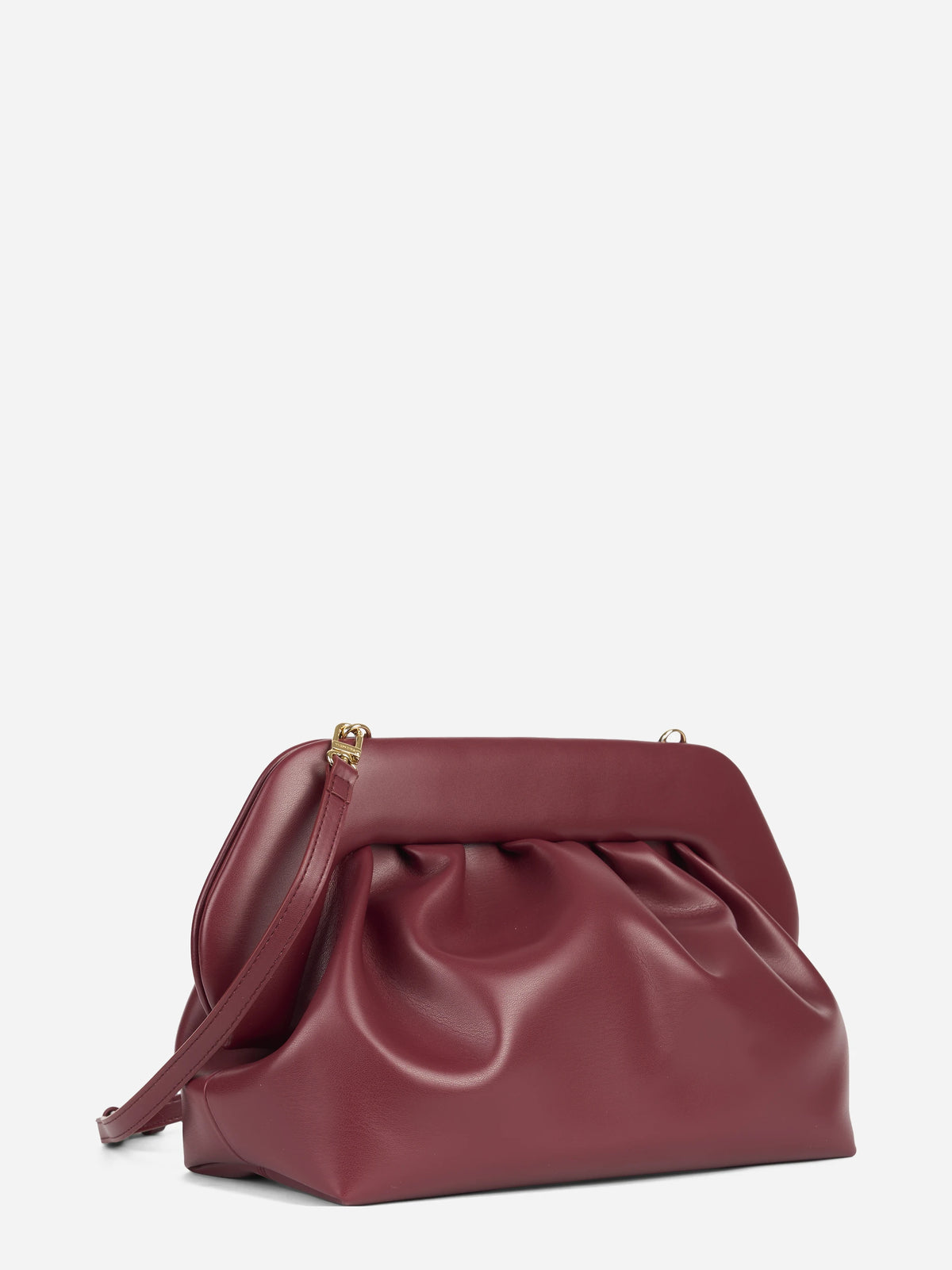 Pochette Bios in tessuto vegano bordeaux - vista posteriore